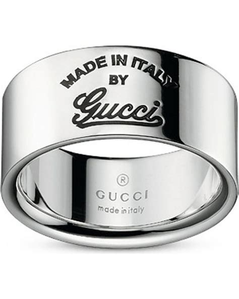 gucci trademark ring gold|gucci sterling silver ring.